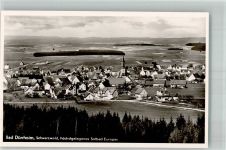 78073 W7737 Bad Dürrheim , Schwarzw Foto AK Panorama des Ortes mit Kirche St. Johann