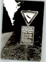 W3354 Dassel , Solling Hinweisschild für Besucher des Naturparkes Solling Umweltschutz FOTO KEINE AK
