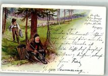 Schafe Hirte Serie 6. Verlag Rafael Neuber Döcker, E. 1902 Künstlerkarte