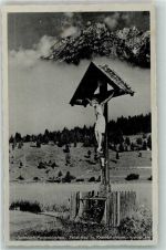 82467 W8100 Garmisch-Partenkirchen Foto AK Feldkreuz Kramer