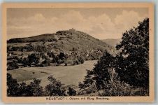 64747 W6127 Neustadt , Odenw - Panorama des Ortes mit Burg Breuberg Verlag Gerling Nr. 2446