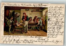 Verlag Max Herschel Nachf. Gasthaus Wein Bäuerliches Leben 1900