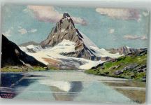 Werbung F.L. Cailler's Milch-Schokolade Das Matterhorn Splitgerber, A. & F. Künstlerkarte