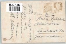 Trauriger Hanswurscht ASM Nr. 1196 Vagabund Künstlerkarte