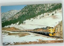 The D. u. R.G.W.`s Ski Train 5771 Eisenbahnzug Foto AK