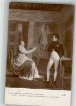 sign. Menjaud A. Marie Louise malt ds Portrait des Kaisers Napoleon 1911 Künstlerkarte