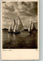 Frische Briese Segelboot Foto AK
