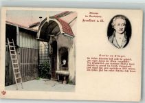 W6000 Frankfurt am Main Goethehaus Brunnen Goethe