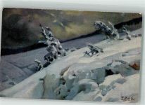 Winter im Schwarzwald Joh. Elchlepp Nr. 18 Reiss Fritz Künstlerkarte