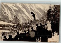 Skispringen in den Alpen Wintersport 1915