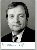 Portrait mit Autogramm vom Bundesminister Prof. Klaus Töpfer Politiker Foto AK