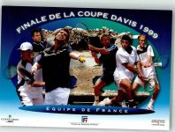 Nice Nizza Finale des Daviscups zwischen Australien und Frankreich Tennis Werbe AK