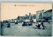 Blankenberghe Blankenberge 1924 Foto AK Schwimmbad Strand
