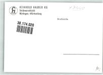 W7440 Nürtingen Reinhold Hauber Strickwarenfabrik Werbung Mode Werbe AK