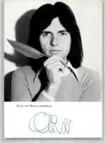 Portrait des Moderators Oliver von Radio Luxemburg mit Autogramm Radio FOTO KEINE AK