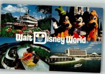 Orlando Walt-Disney-World Radampfer Goofy Mickey und Pluto Wasserbahn Resort-Hotel Walt Disney Foto AK