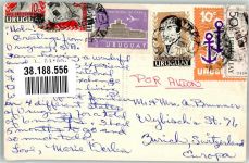 Montevideo 1961 Foto AK Luftpost Palacio Legislativo