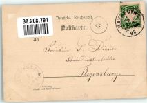 95444 W8580 Bayreuth 1898 - Konfirmation Kirche Ort lt. Stempel