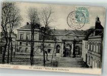 62000 Arras 1905 Foto AK Prefécture Briefmarke Bildseite
