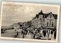 Knocke Foto AK Schwimmbad Strand Cafe