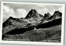 Neue Heilbronner Hütte Foto AK Foto Risch-Lau