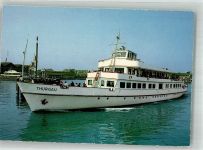 Motorschiff MS Thurgau Fotograf Gross Bodenseeschiff Foto AK
