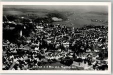 88400 W7950 Biberach an der Riß Foto AK Fliegeraufnahme Kirche