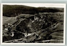 73547 W7073 Lorch , Württ 1937 Foto AK Fliegeraufnahme vom Kloster Lorch mit Bahnhof