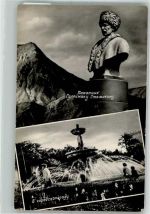 Machatschkala Foto AK Denkmal Springbrunnen