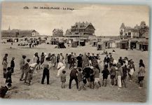 62600 Berck 1926 Foto AK Schwimmbad Strand