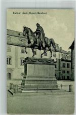 99423 O5300 Weimar , Thür 1916 - Reiterdenkmal Großherzog Carl-August