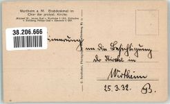 97877 W6980 Wertheim a Main - Grabmal im Chor der Ev. Stiftskirche Fotograf Samhaber