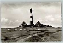 Eiderstedt Halbinsel Foto AK Leuchtturm Westerheversand Fotograf Oppermann