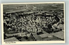 86650 W8853 Wemding Foto AK Fliegeraufnahme Kirche