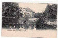 Parkpartie Hotel Reinhardsbrunn ungelaufen Gute Erhaltung.