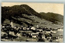 83242 W8216 Reit im Winkl Foto AK Panorama des Ortes mit Pfarrkirche St. Pankratius