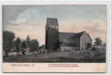 Lügde in Westfalen. St. Kilianskirche gelaufen. Ecken mit Albumabdrücken, leicht stockfleckig, sonst gut erhalten