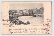 Wien. Stephaniebrücke gelaufen. Leicht fleckig, sonst gut erhalten