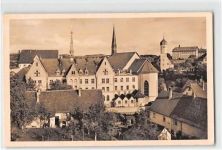 Untermarchtal. Exerzitienhaus mit Kirche, Dorfkirche und Erziehungsanstalt z. Guten Hirten gelaufen. Marke entfernt. Gute Erhaltung.
