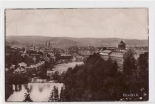 Oelsnitz gelaufen von 1926. Leicht fleckig, leicht bügig, sonst gut erhalten