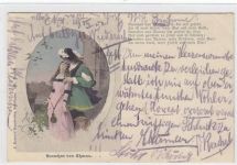 Tharau - Wladimirowo / Kreis Pr. Eylau - Bagrationowsk. Aennchen von Tharau gelaufen 1902. Rückseite leicht fleckig, sonst gut erhalten