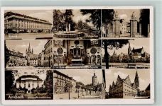 91522 W8800 Ansbach , Mittelfr - Prinzenschlösschen Hofgarten Markt
