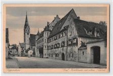 Pappenheim. Graf Karlstrasse mit altem Schloss gelaufen. Gute Erhaltung.
