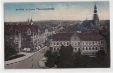 Zwickau mit Innerer Plauenschestraße ungelaufen Gute Erhaltung.