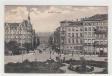 Kassel. Bahnhofstraße gelaufen, 1912. Leicht fleckig, sonst gut erhalten