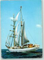 Schulschiff Wilhelm Pieck AK Segelschiff 1977 Gebrauchsspuren