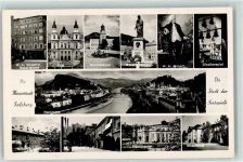 Salzburg Geburtshaus Denkmal Mozarteum Wohnhaus Theater AK Mozart, W. A. 1957