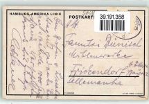 Dampfer Württemberg sign. Stöwer, Willy Hamburg-Amerika-Line Gebrauchsspuren