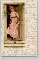 Versteckte Erotik Bein zeigen AK Erotik 1901