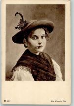sign. Mizi Wunsch : Cilli AK Trachten Bayern 1919